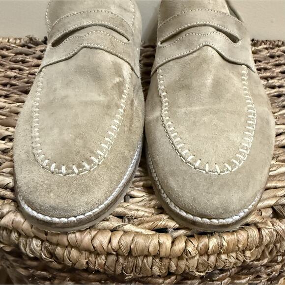 Moccasins Leather Shoes Men Beige US12 Old Money Preppy main image 5